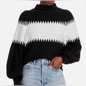 French Connection Knit Balloon Sleeve Sweater